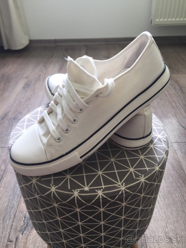 Tramky, biele, veľkosť “43” - 4