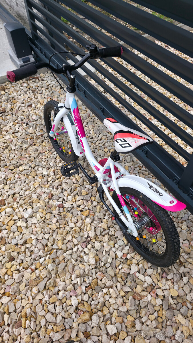 Ctm MARRY Matt White/Purple 16 detský bicykel - 4