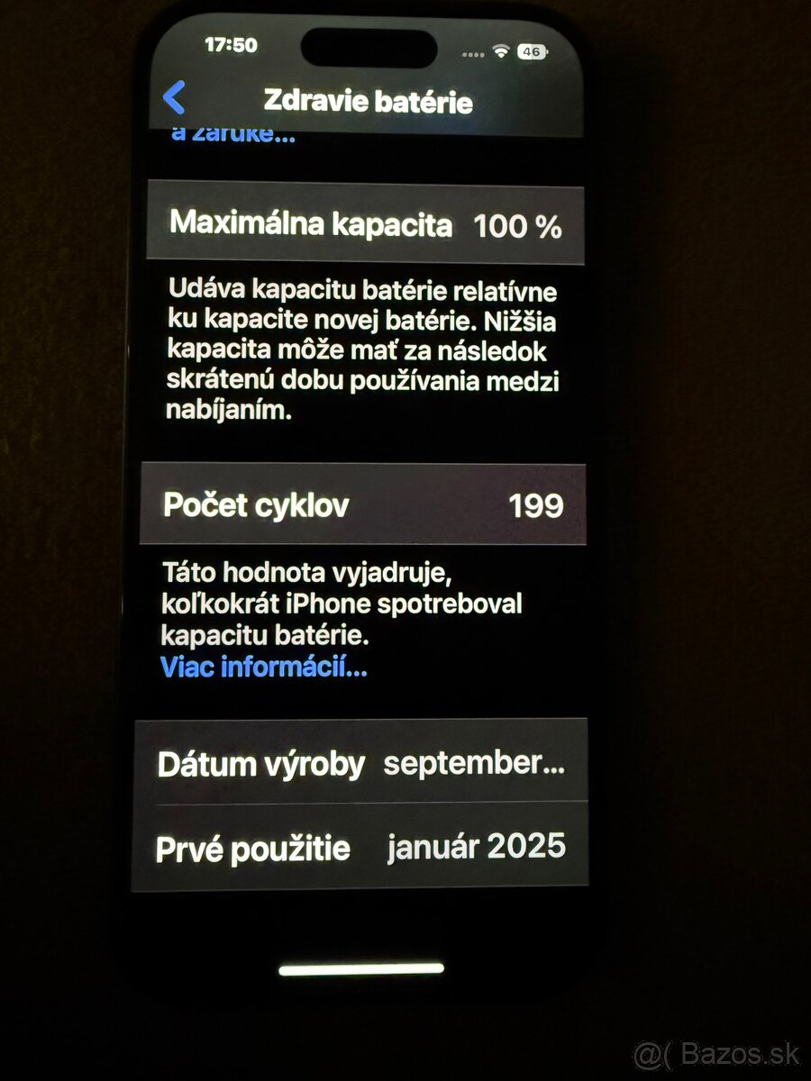 predám iphone 15 128GB čierny - 4