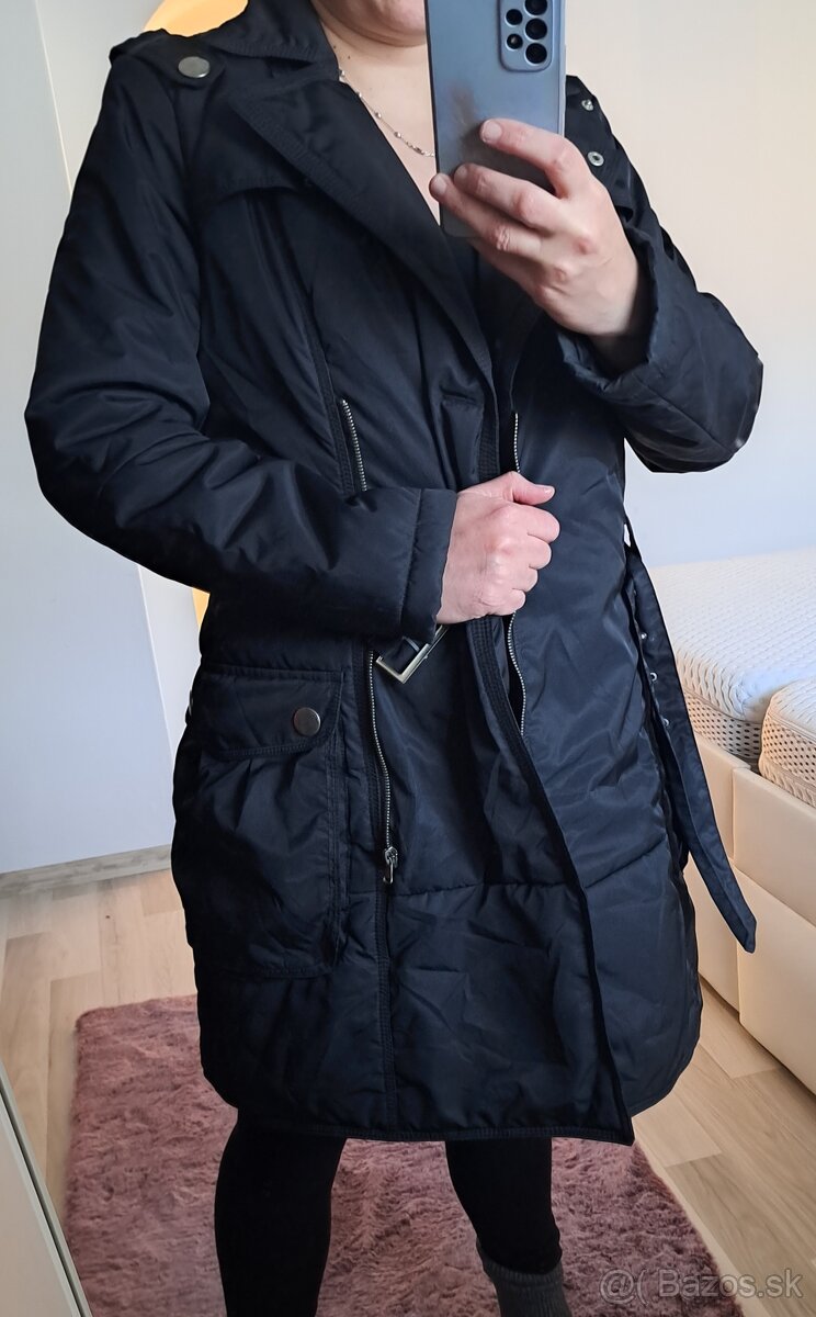 Damska cierna jarná bunda - 4