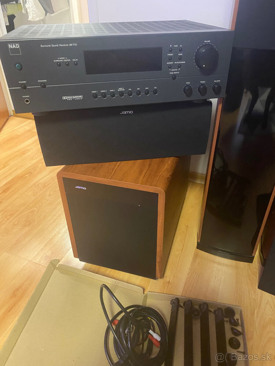 Hi-Fi zostava JAMO S606 + subwoofer + NAD receiver (b - 4