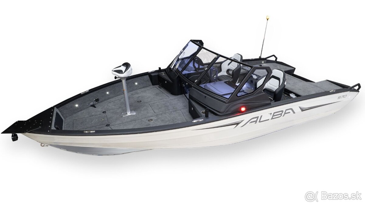 Predám špičkový rybársky hliníkový čln ALBA 570 - 4