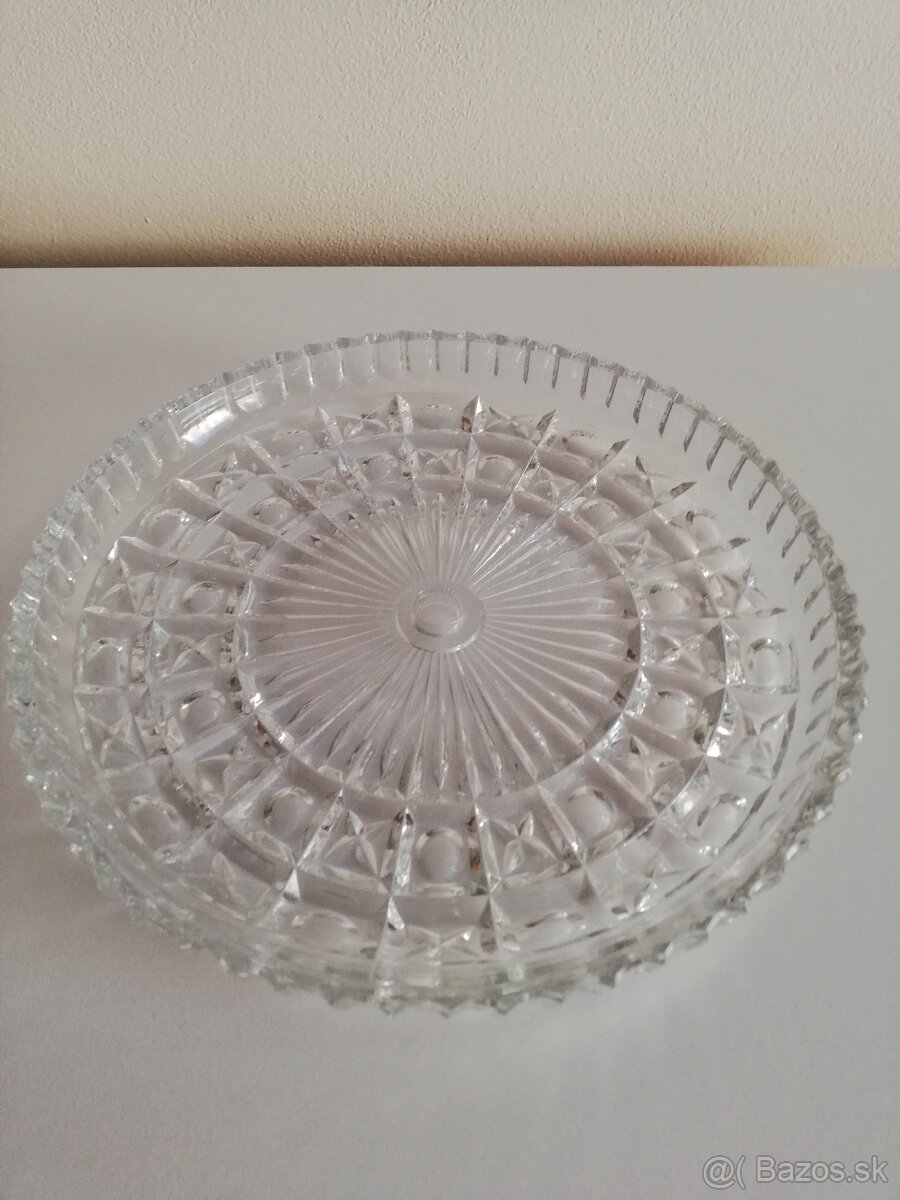 Sklenené brúsené tanieriky - 4