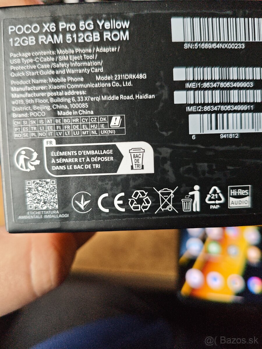 Poco X6 Pro 12gb/512gb žltý - 4