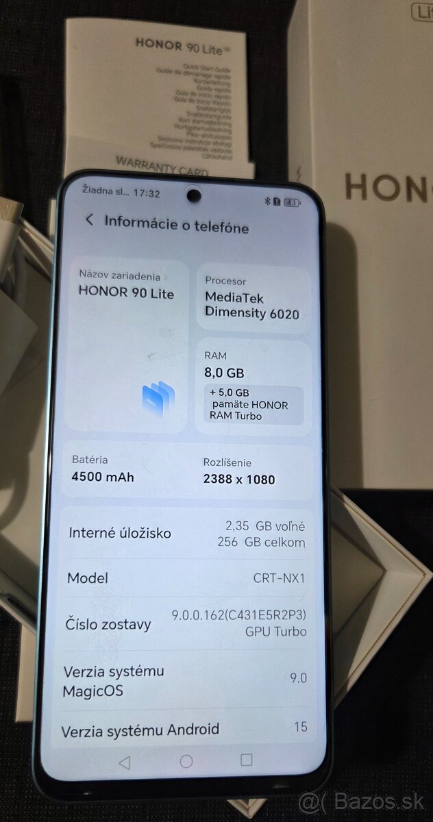 Honor 90 lite 8/256GB - 4