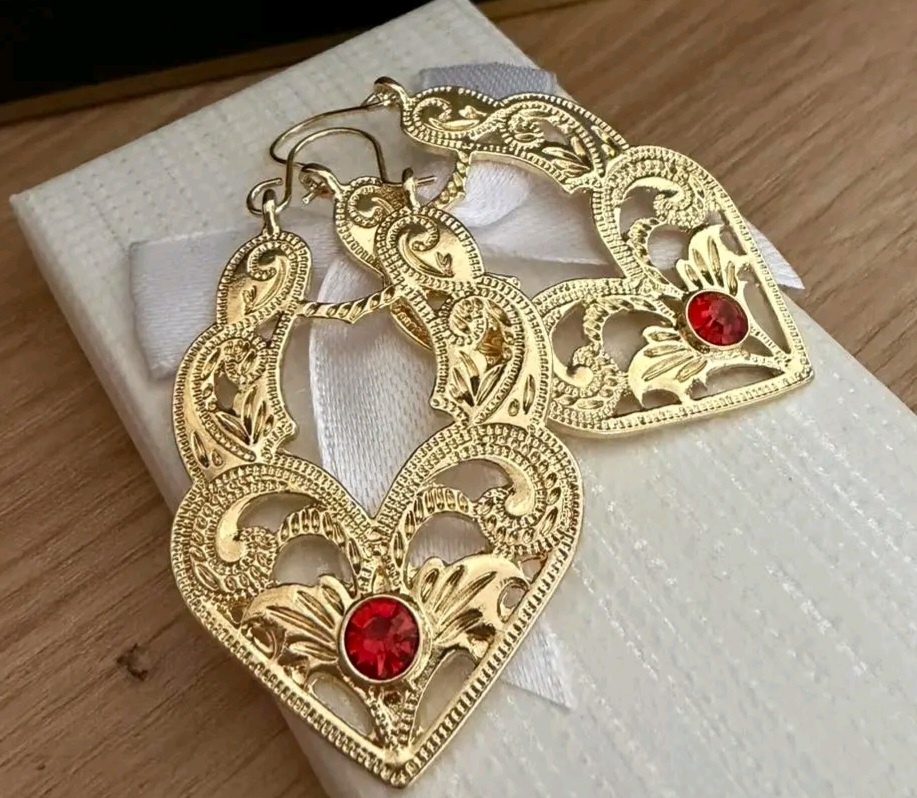 Dámske náušnice pozlátené - 4