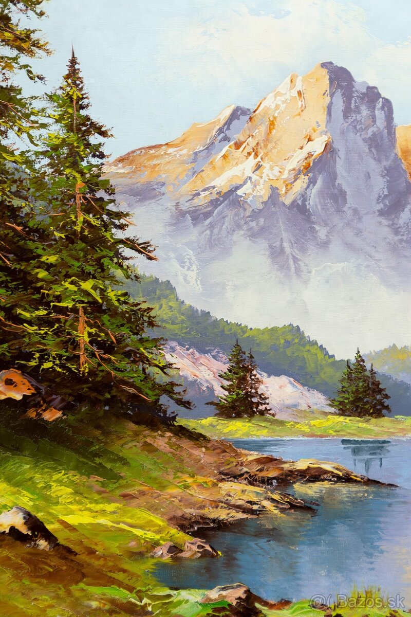 Hory a jazero, H.Dolanski, 710 × 610 mm - 4