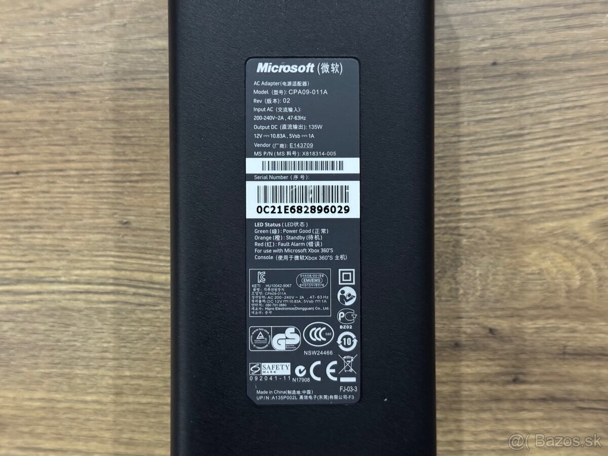 Originál napájací adaptér na Xbox 360 Slim - 4