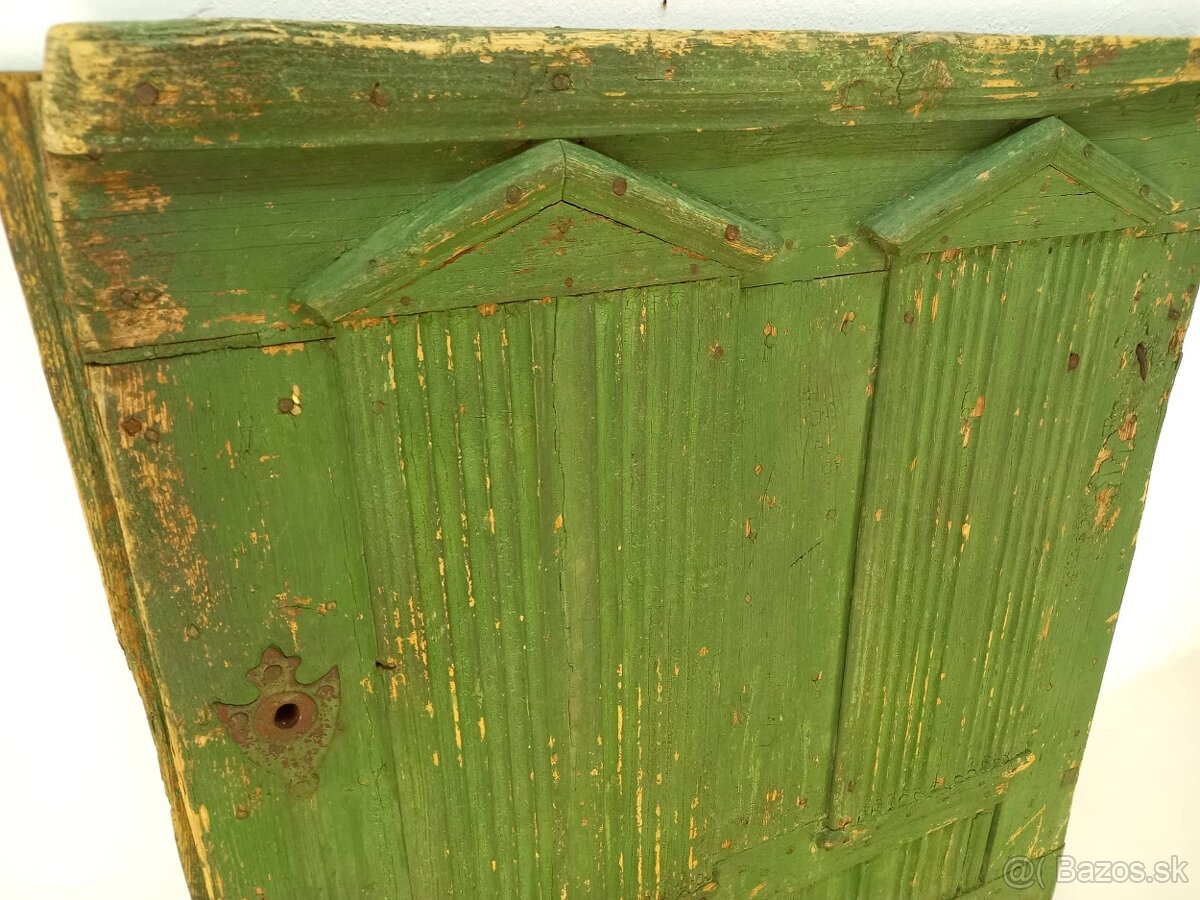 Starožitné drevené dvere - dekorácia na stenu - staré dvere - 4