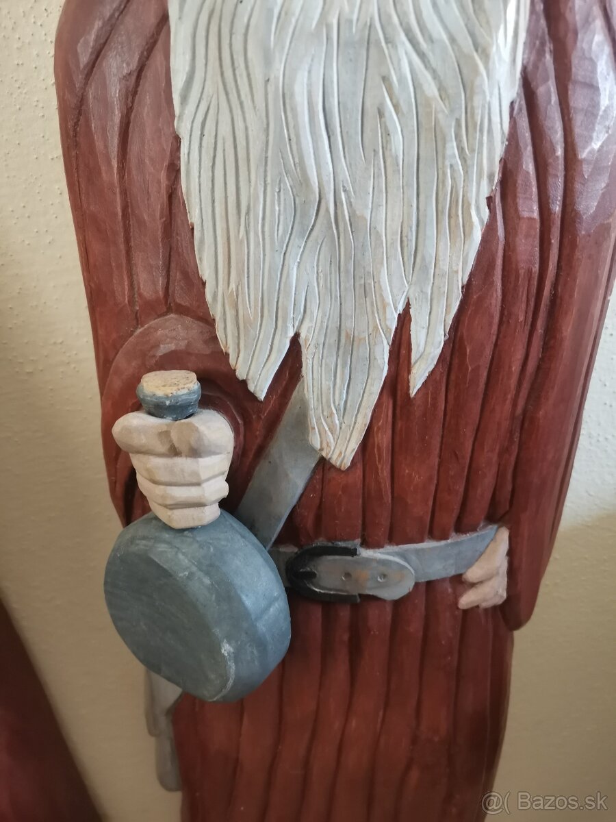 Drevorezba -2 postavy - V 85 cm - 4