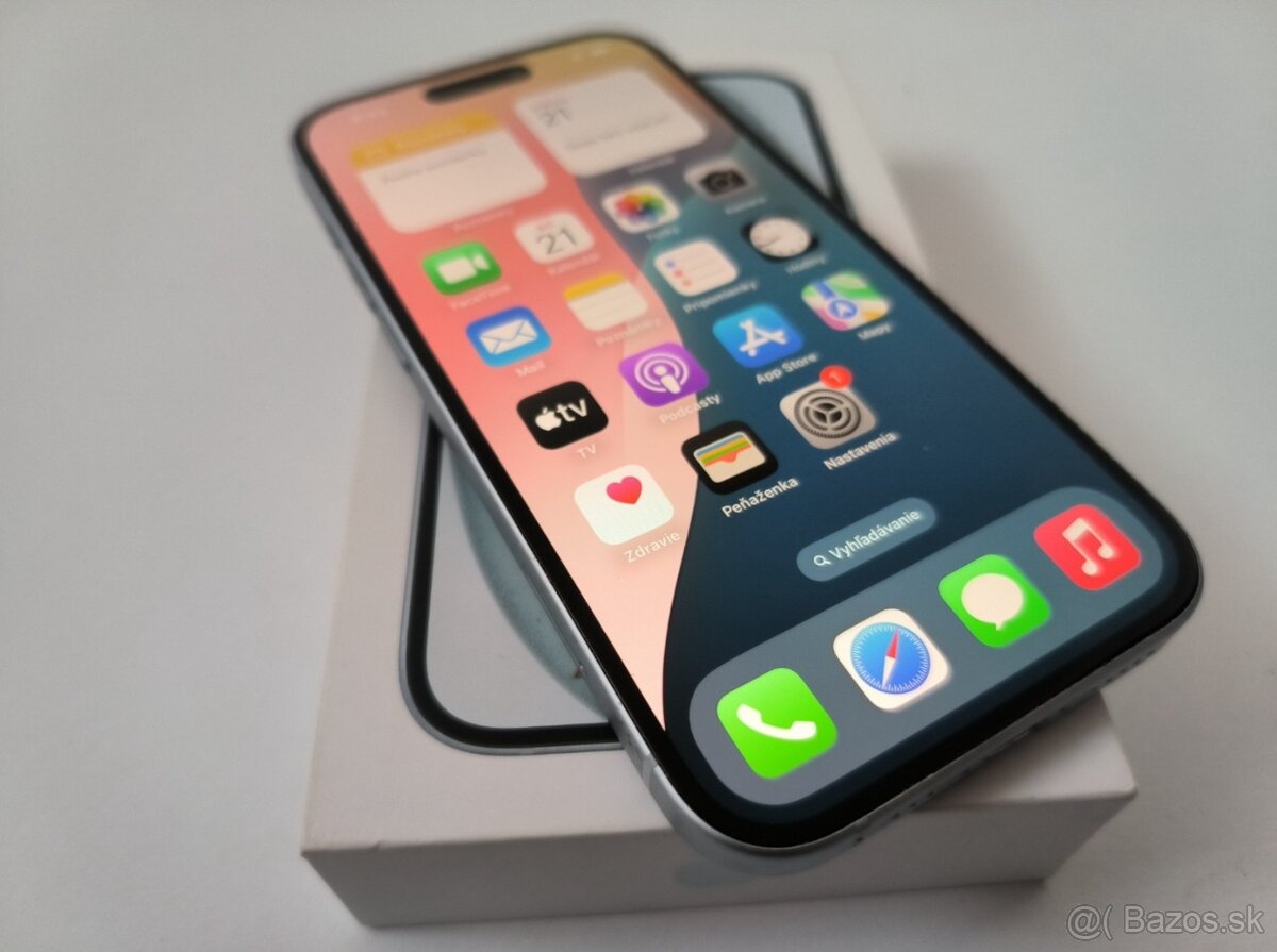 apple iphone 15 128gb Blue / Batéria 87% - 4