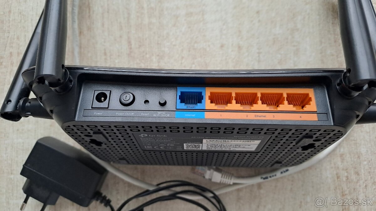 Wi-Fi router, 300 Mbps/867 Mbps, AC1200, TP-LINK "Archer C6 - 4