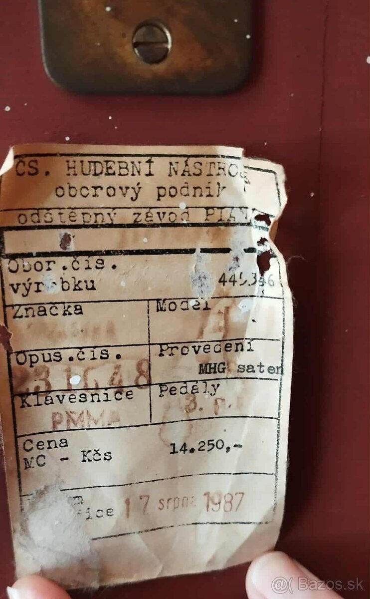 Pianino/klavír August Förster - 4