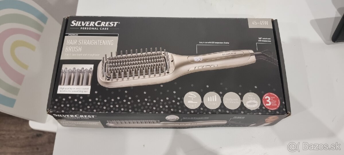 SilverCrest Premium 2v1 žehliaca kefa na vlasy - 4