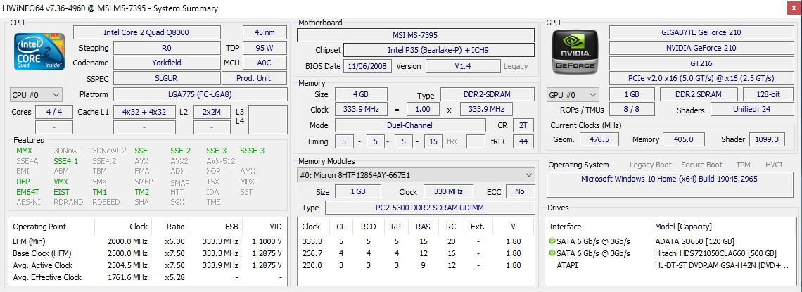 PC (QuadCore Q8300) - 4