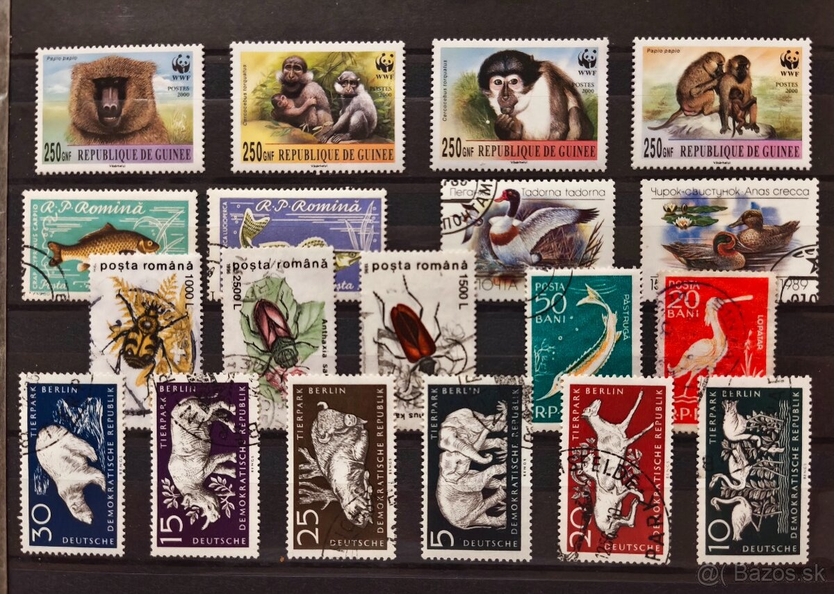 Známky zvieratá - 4