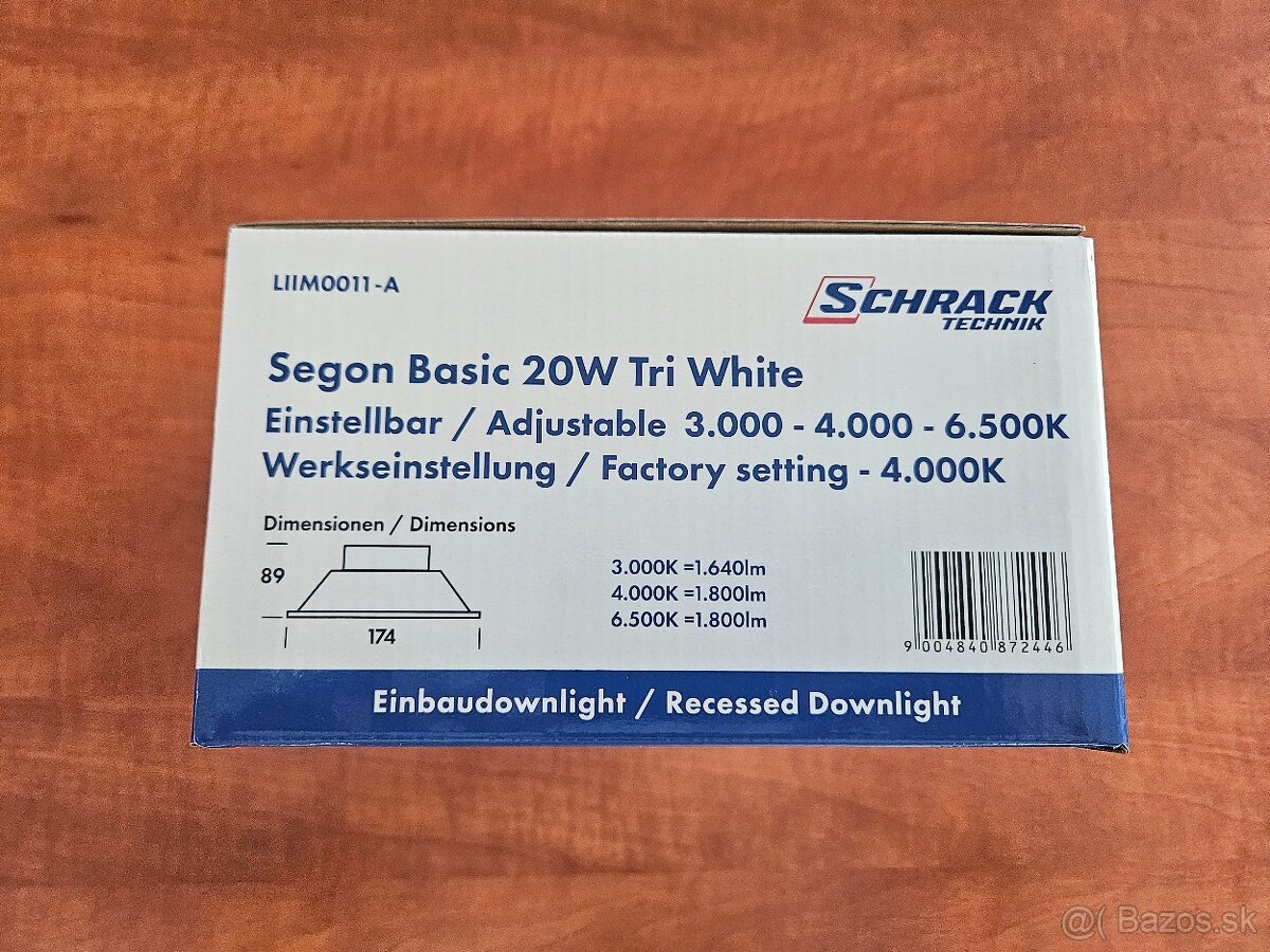 Bodové svetlo Segon Basic 20W CCT 3K 4K 6K - 4