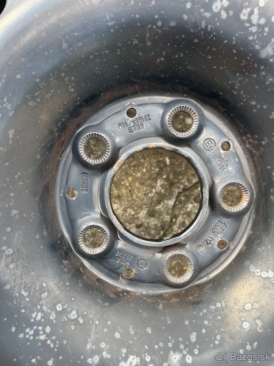 Plechové disky 205/60r16, 5x112r16 Mercedes C180 - 4