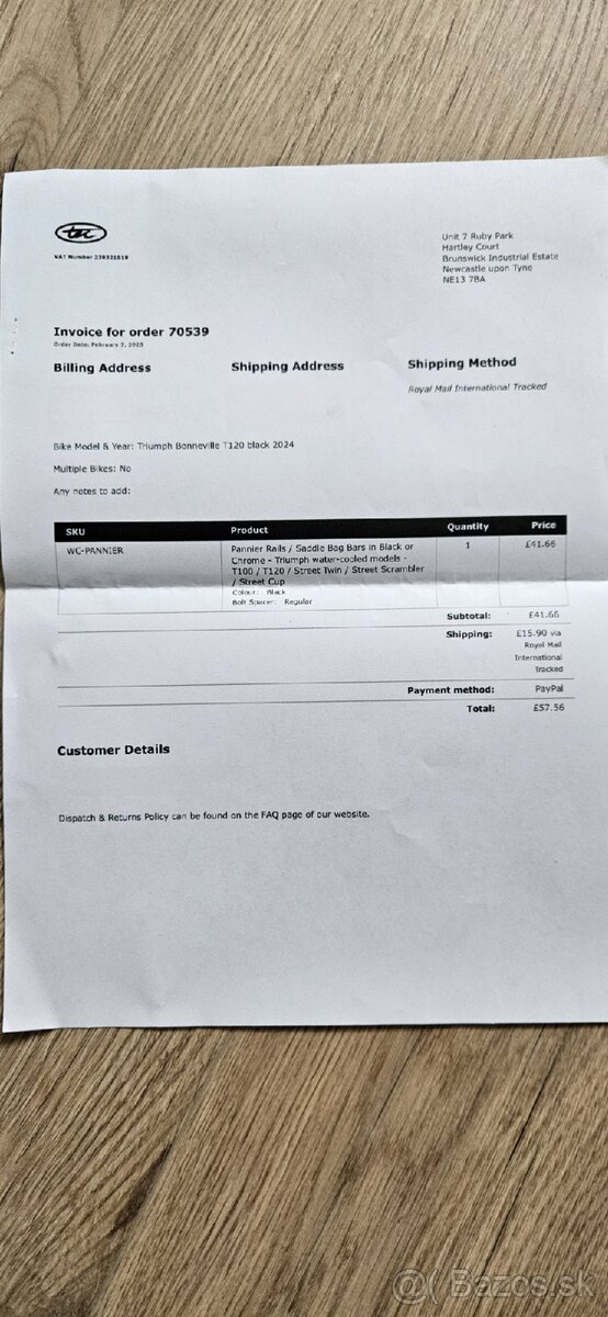 Triumph Bonneville nosiče bočných tašiek - 4