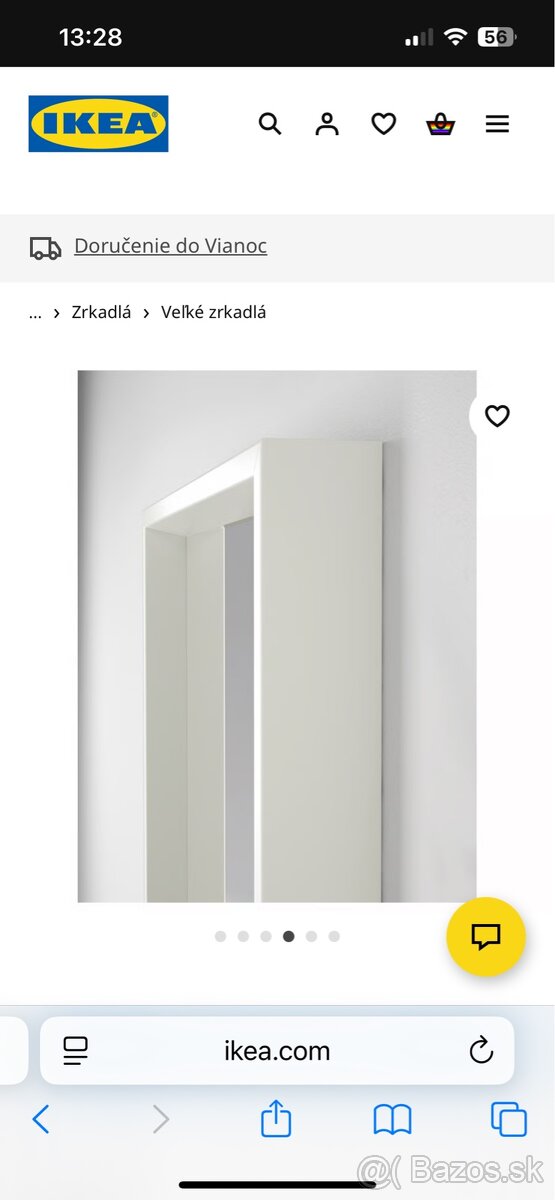 Biele zrkadlo Ikea Nissedal - 4