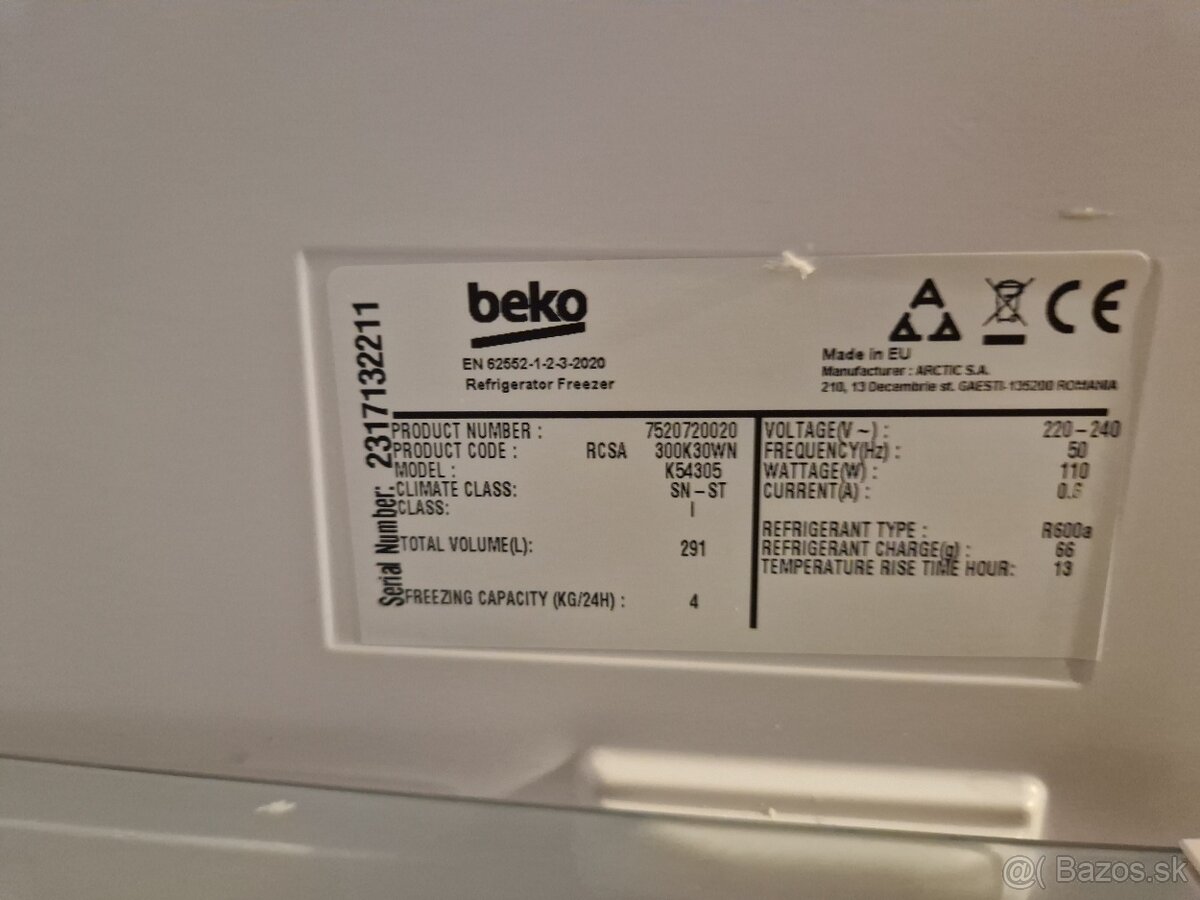 Chladnička s mrazničkou 2.5 ročná - 4