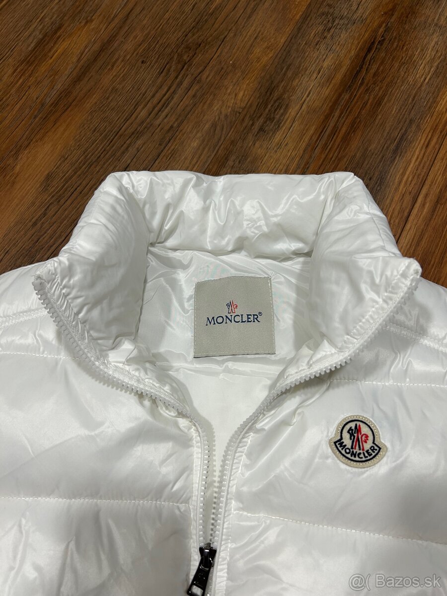 Biela moncler vesta kvalitna perfektne nova nenosena vest - 4