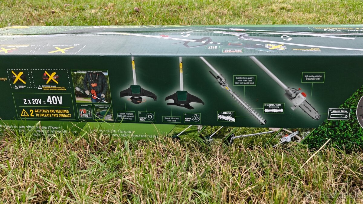 Parkside • aku záhradné kombinované náradie PGKGA 40-Li B2 - 4