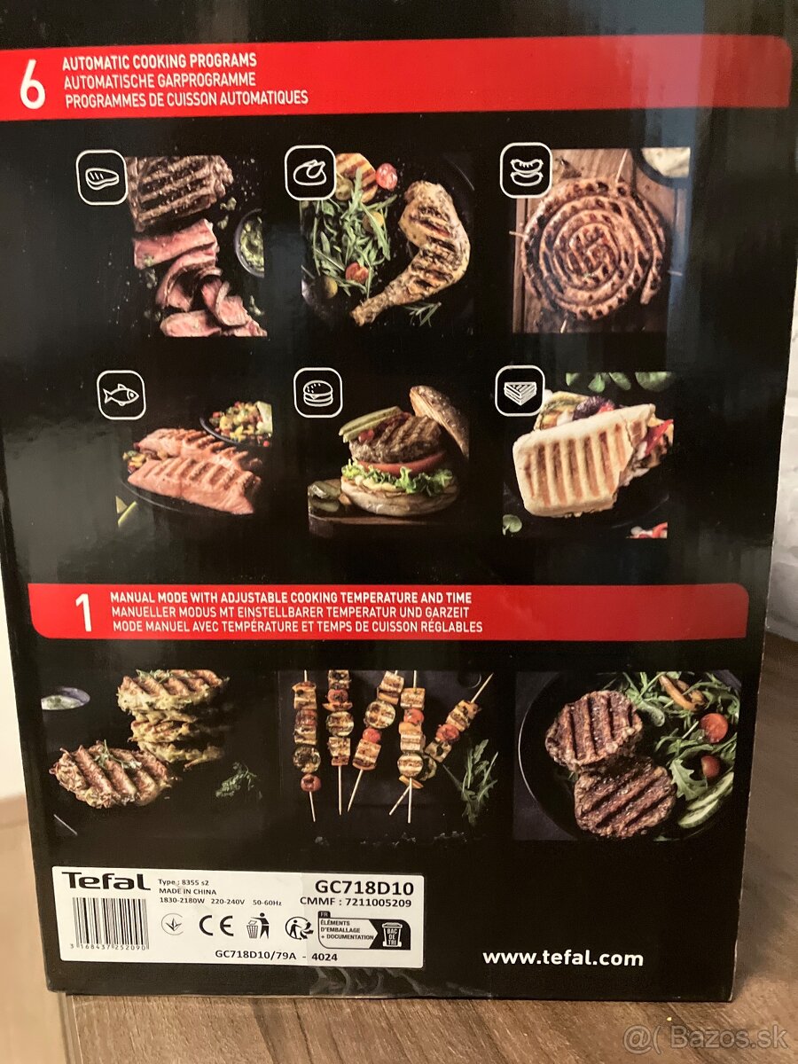 Elektrický grill - TEFAL OptiGrill + GC718D10 - 4