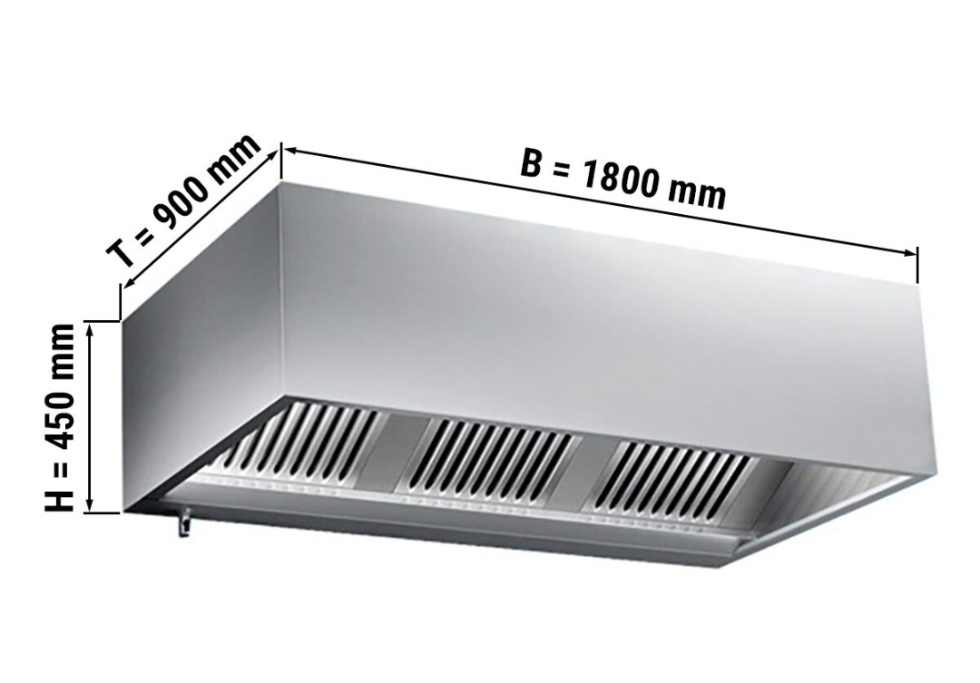 Nástenný digestor / gastro odsávač pár - 4