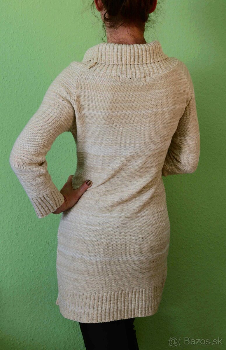 Melírovaný dlhý sveter Parisian - 4