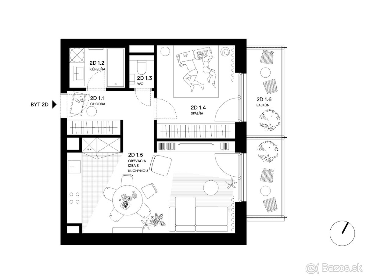 PREDPREDAJ: Moderný 2i byt v novostavbe s wellness - Trenčín - 4
