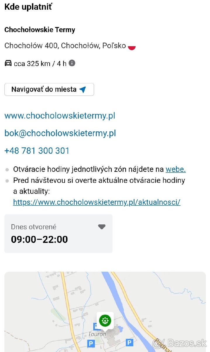 Predam 1 voucher - celodenny OPEN do Chochlowskie termy - 4