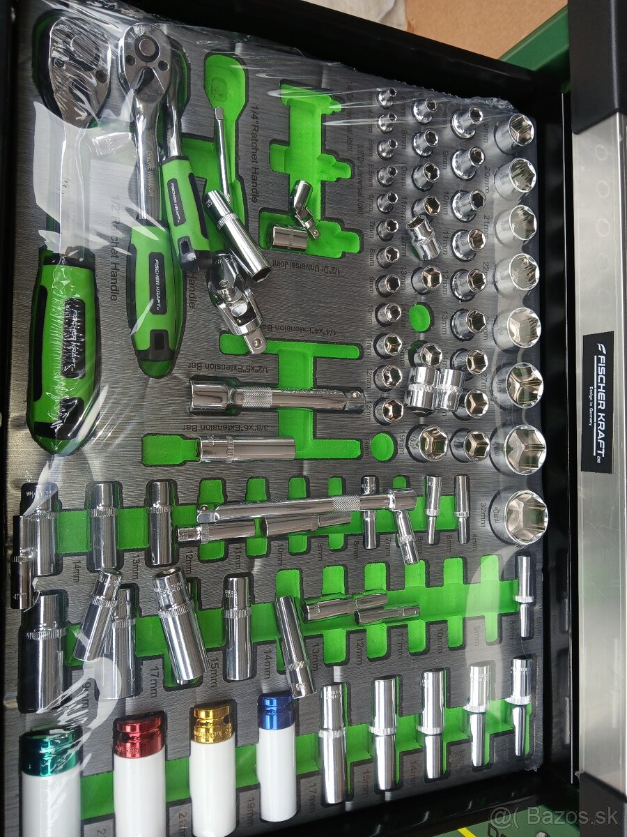 Dielenský vozík FISCHER KRAFT DE 7+1 plných 7 zásuviek - 4