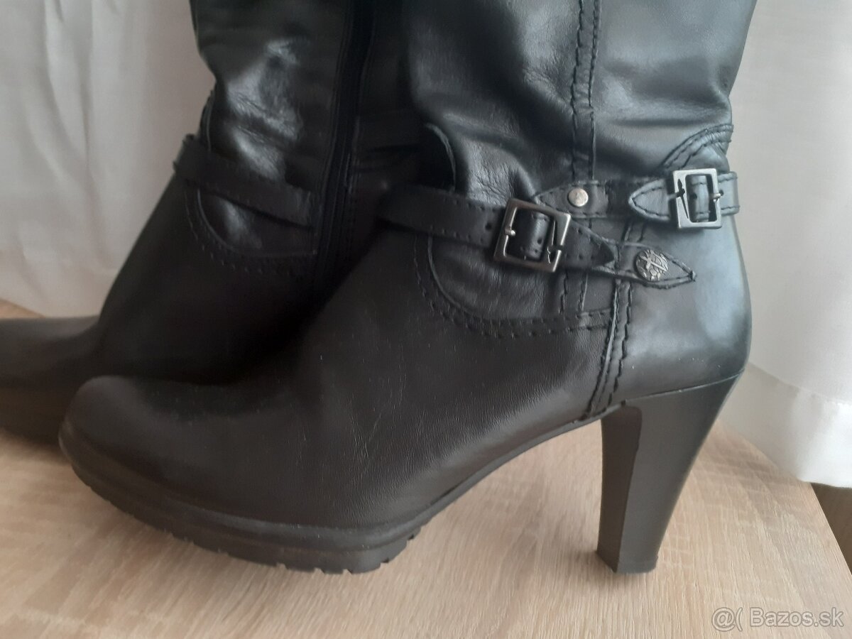 Tamaris kožené čižmy - 4