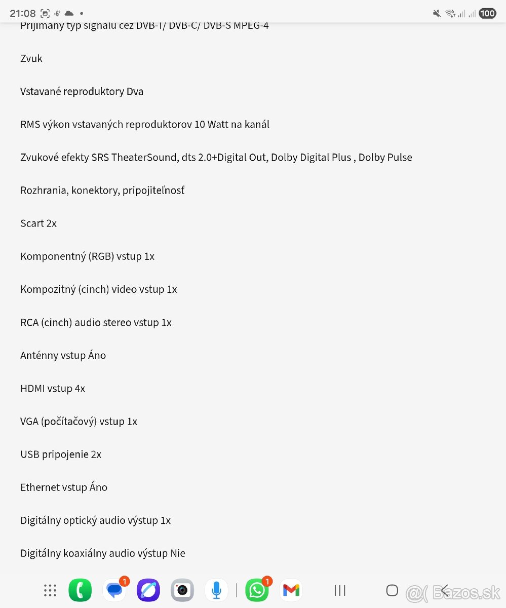 3D Samsung TV UE46C7000 - 4