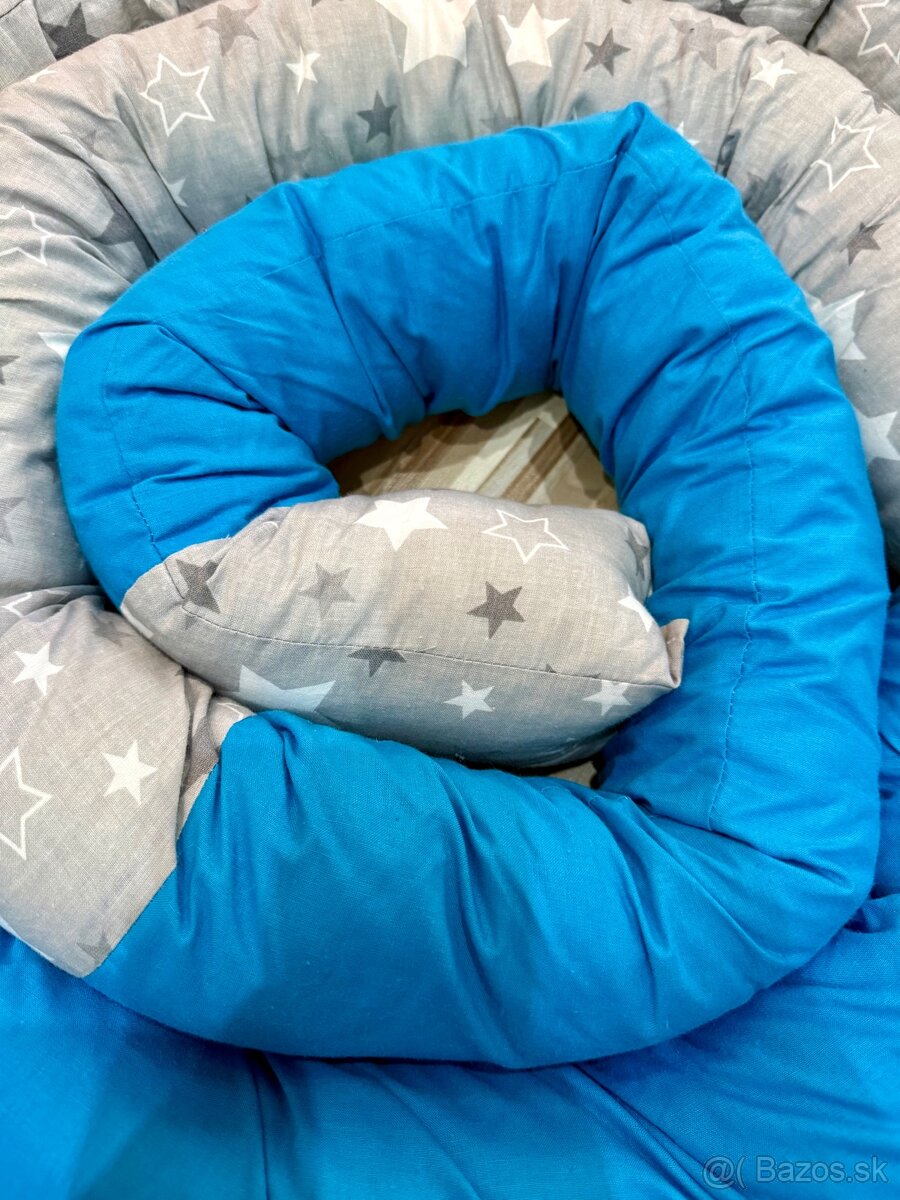 Modro-sivý mantinel s hviezdičkami (4,7 m – 5 ks) - 4