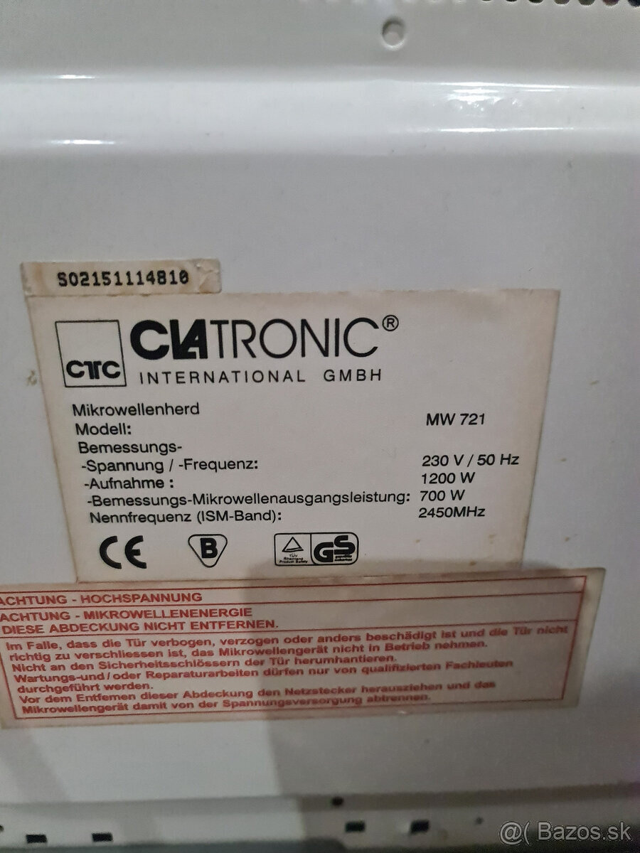 Mikrovlnná rúra CLATRONIC - 4