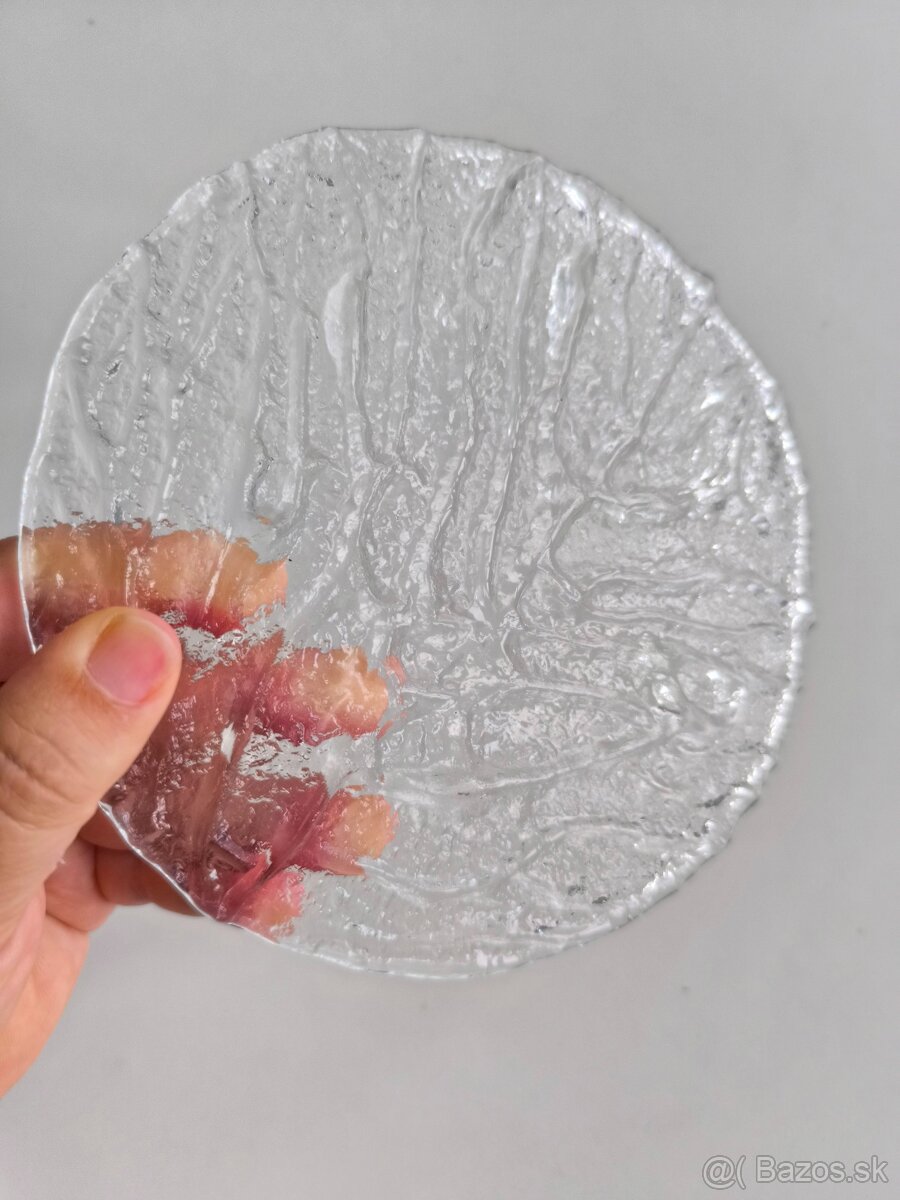 Kvalitná sklenenná tácka retro - 4