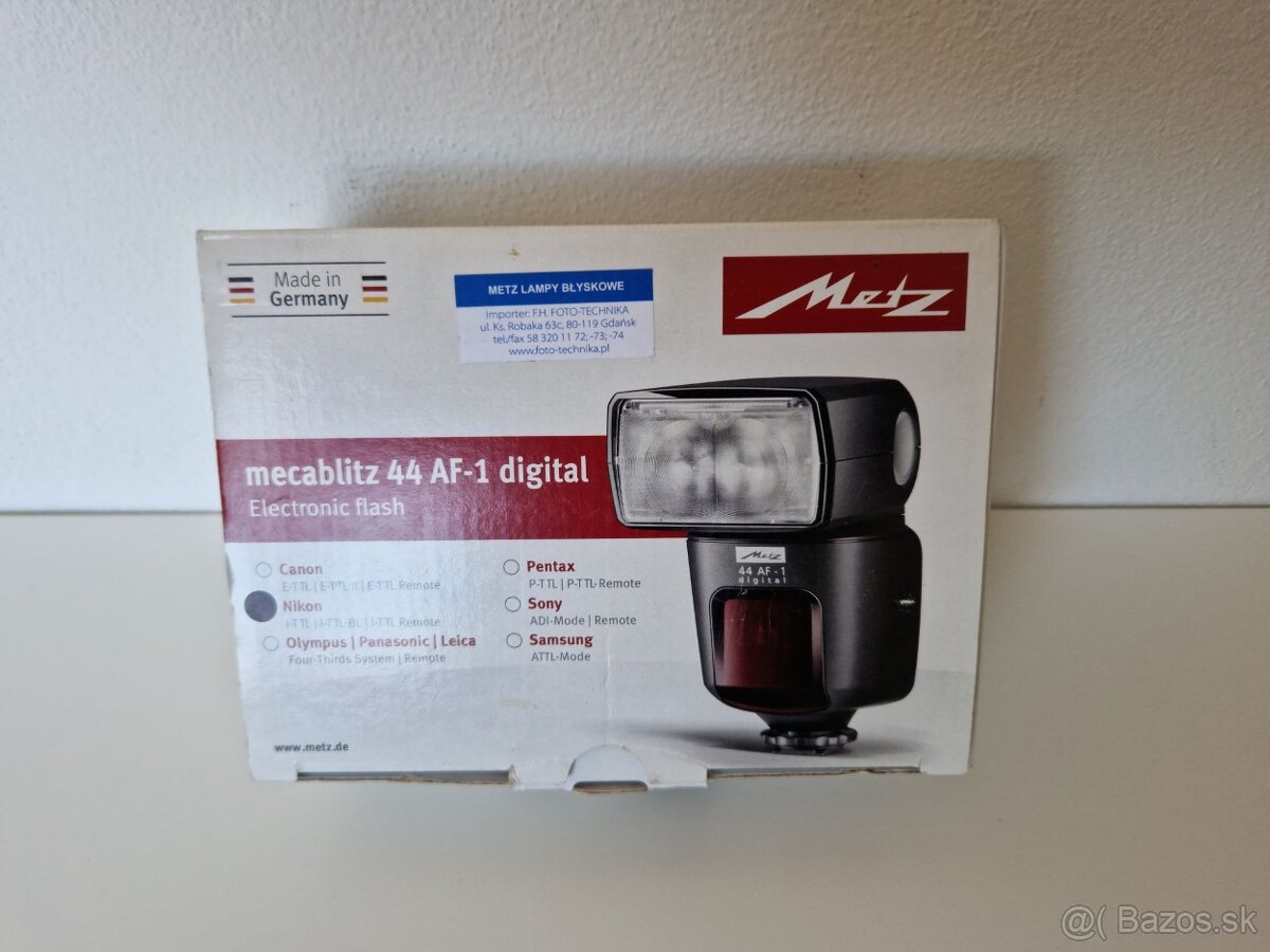 Blesk Metz Mecablitz 44 AF-1 digital pre Nikon - 4