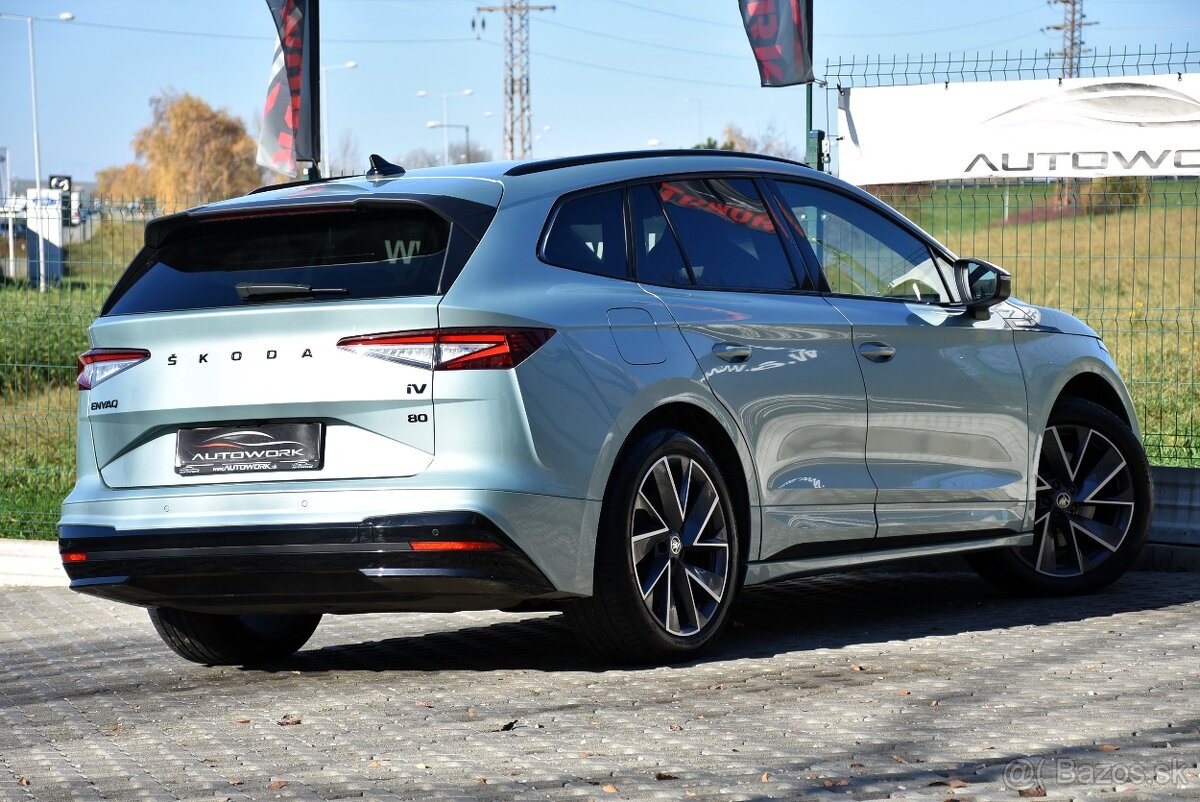 Škoda Enyaq 80 SPORTLINE PANORAMA 2022 SOH - 91,8 % - 4