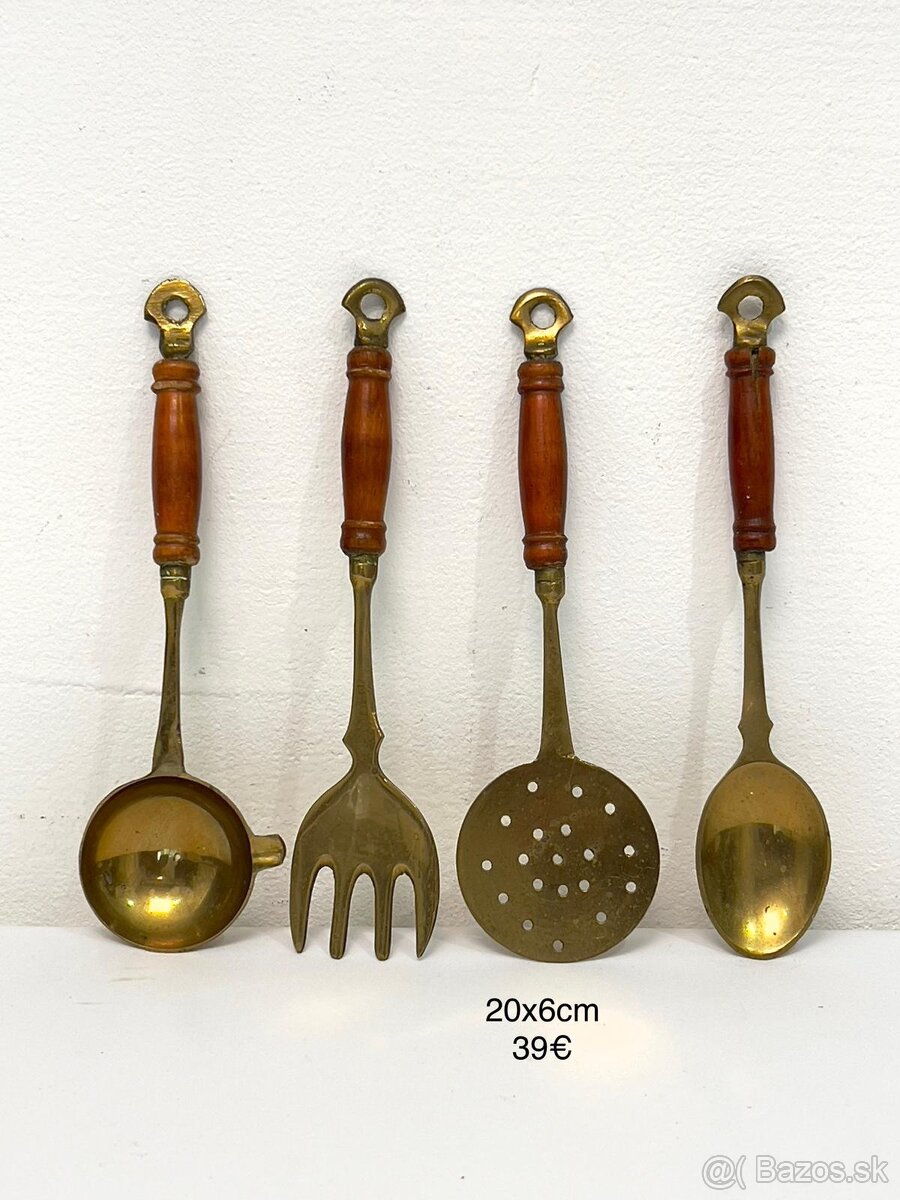 Rôzne retro kuchynské potreby mosadz a medené - 4