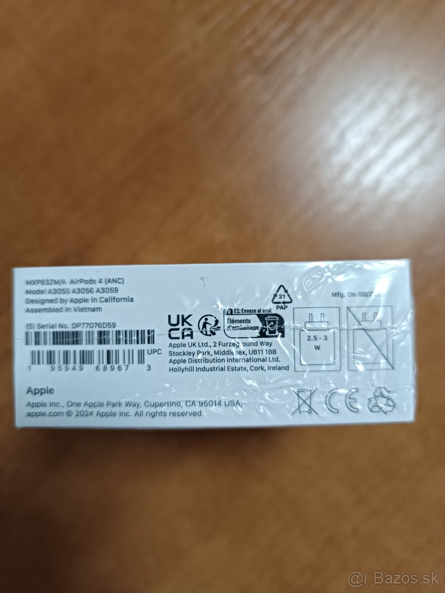 Predám čisto nové slúchadlá AirPods4 - 4