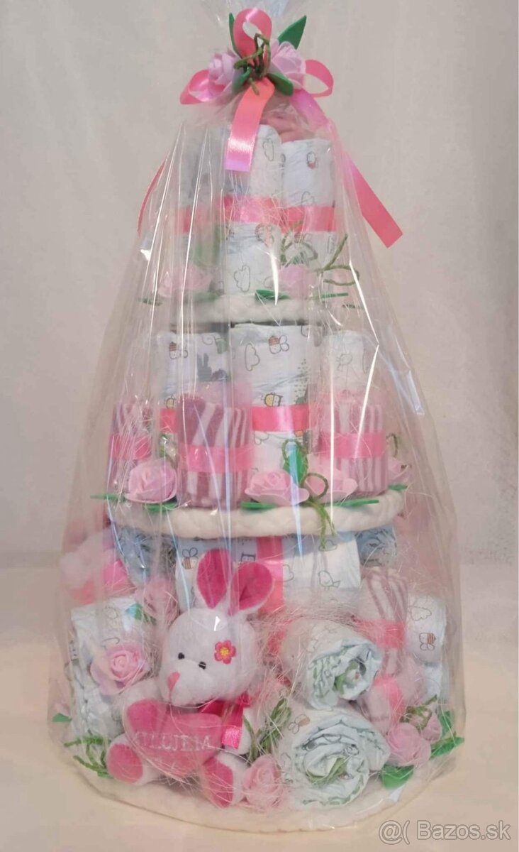 Plienková torta “Milujem ťa” - 4