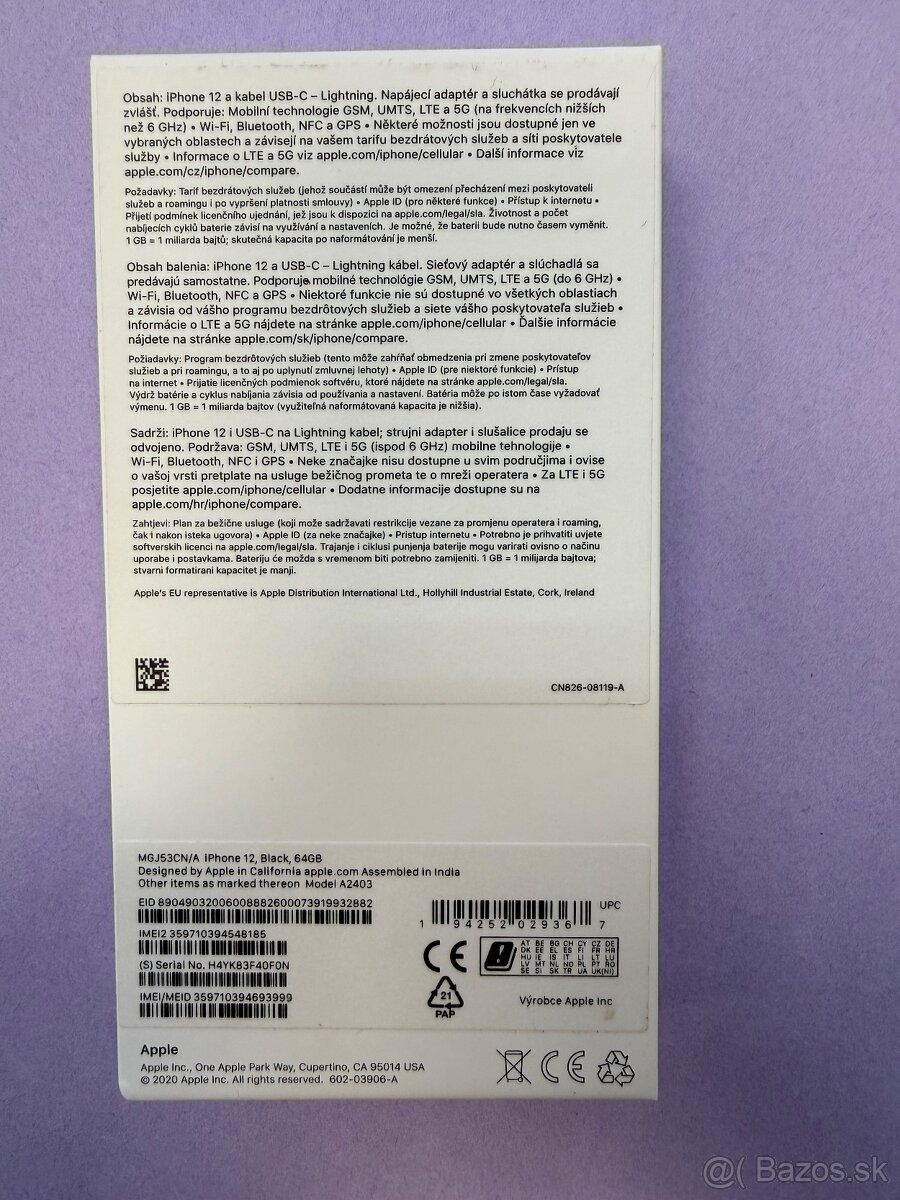 IPHONE 12, BLACK 64 GB - 4