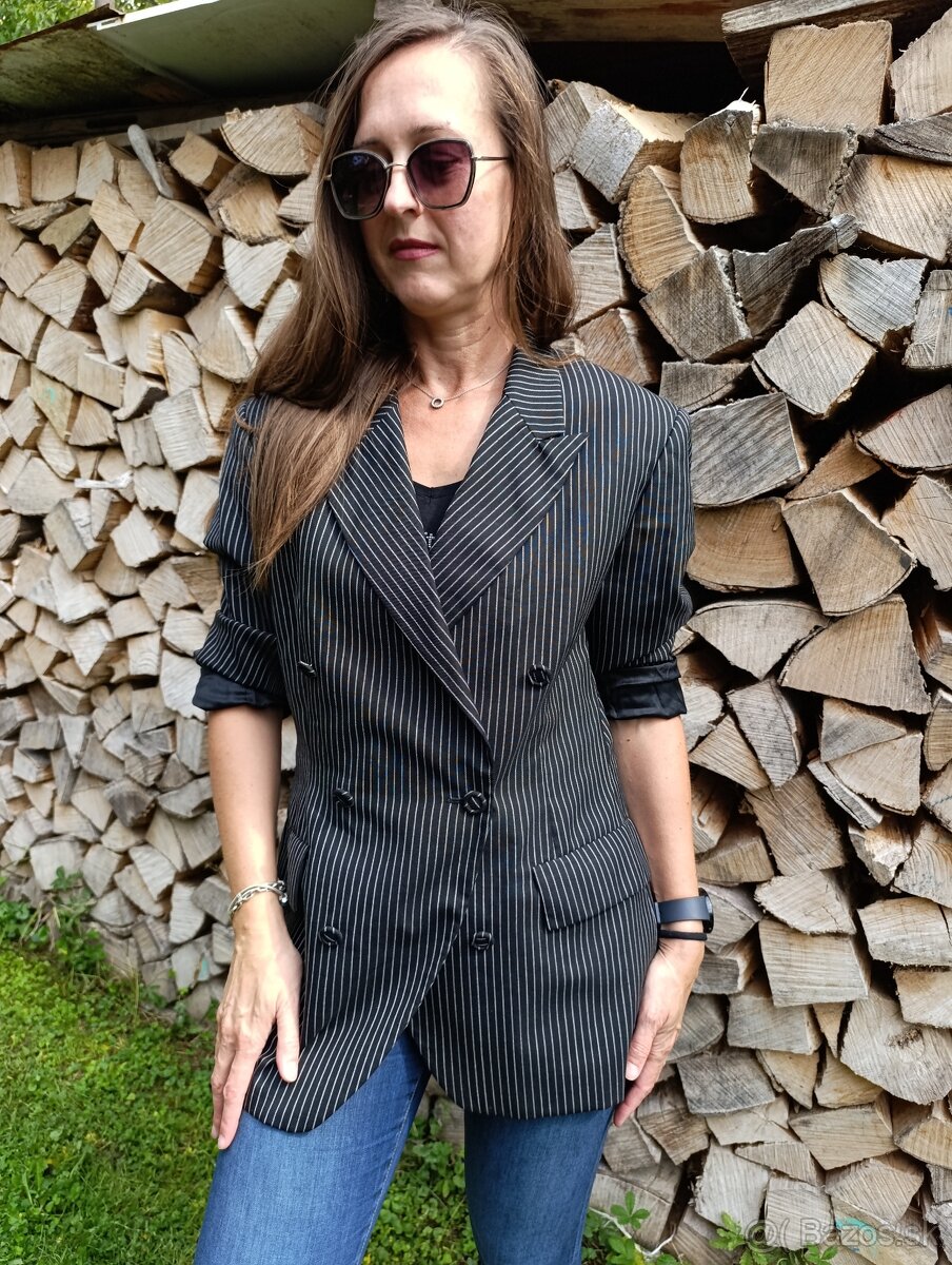 Dámske vlnene sako Sisley ...veľ. L - 4