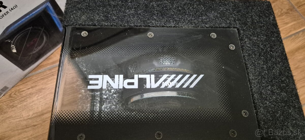 Subwoofer Alpine SBG-844BR 8" modré podsvietenie - 4