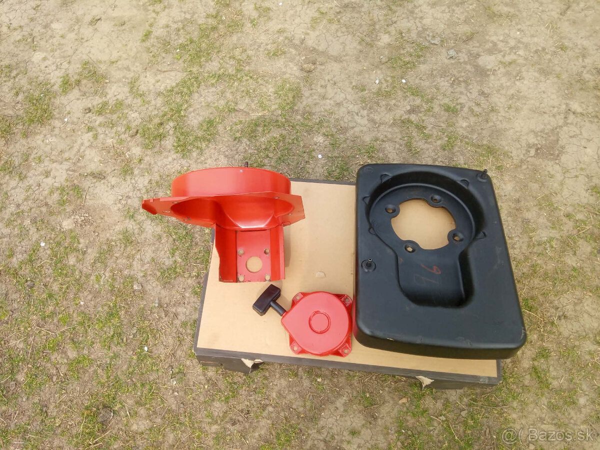 benzínová nádrž, chladiaci plech a štartér na Vari - 4