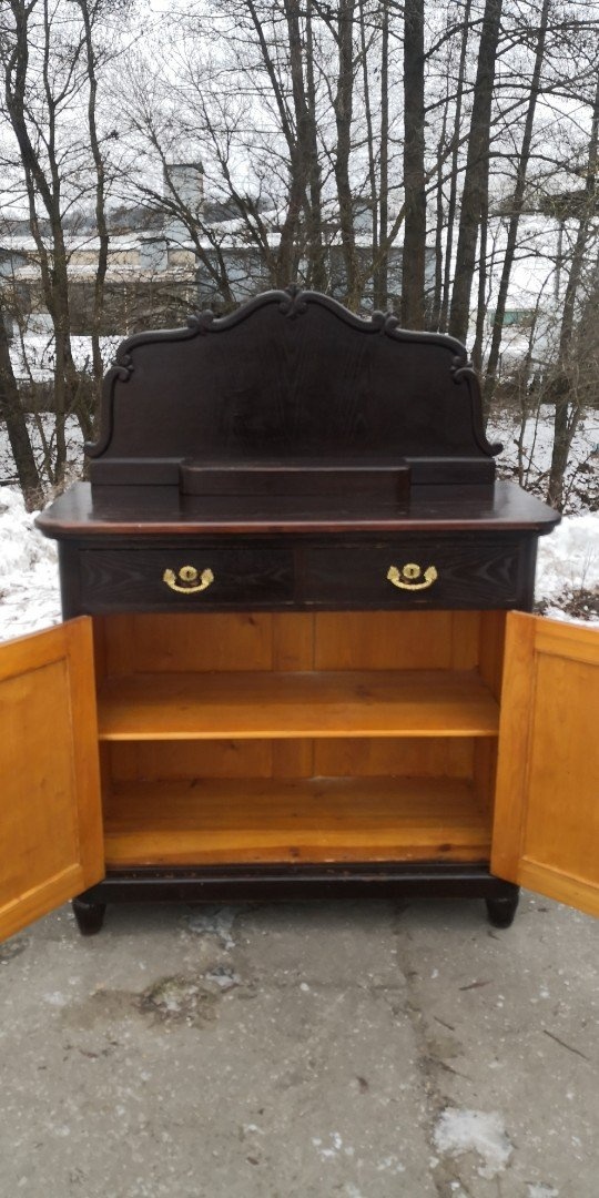 Starožitná tmavá komoda - 4