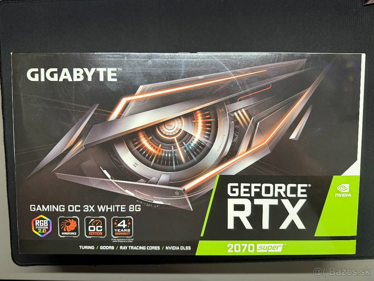 Gigabyte GeForce RTX 2070 Super Gaming OC 3X White 8G - 4