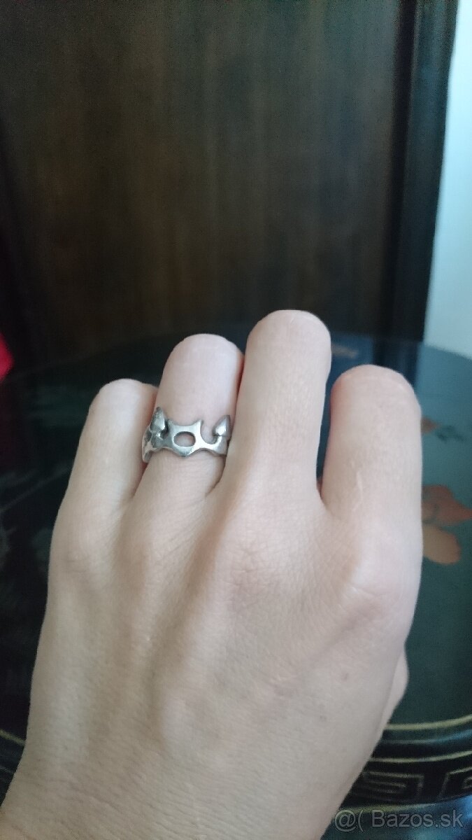 Prsteň strieborný - 4